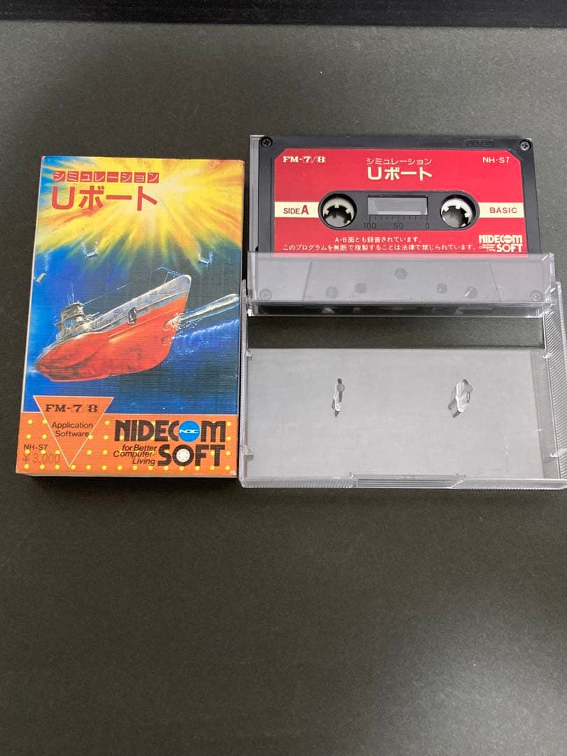 NIDECMSOFT Uボート カセットFM7 FM8 NH-S7 動作未確認品