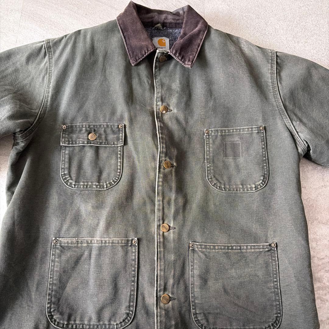 青*凛様 Carhartt チョアコート Mos カーハート ダック カバーオー