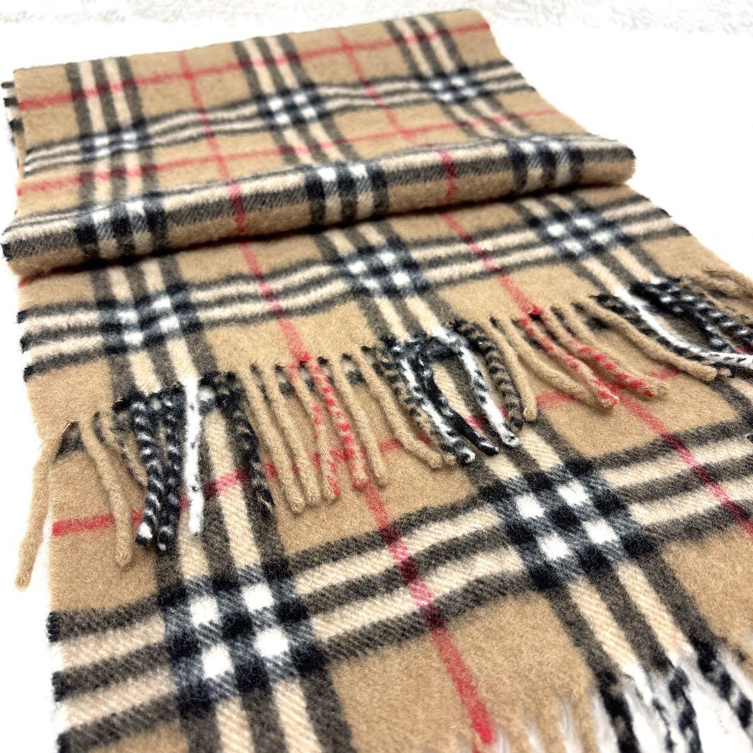 Burberry バーバリー ノバチェック カシミヤ100% マフラー