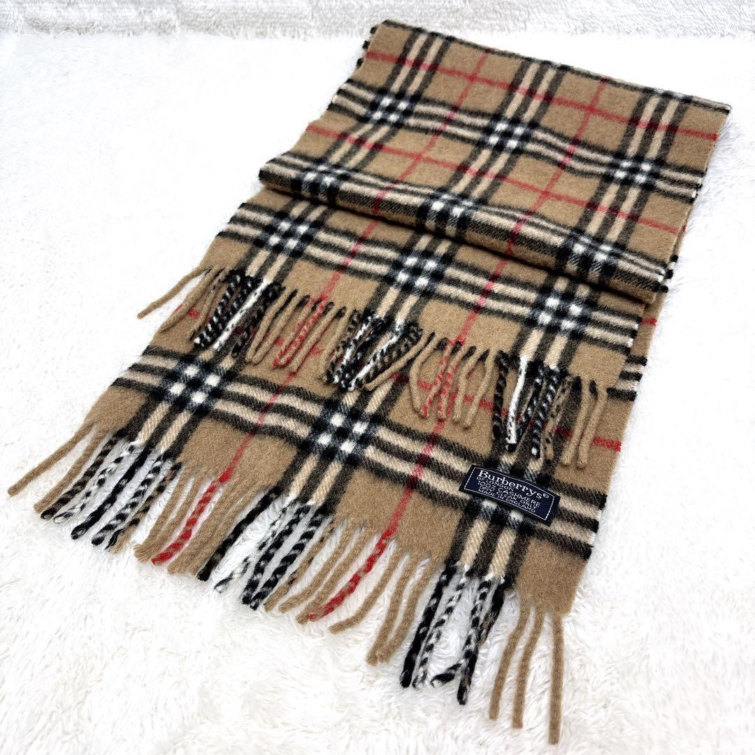 Burberry バーバリー ノバチェック カシミヤ100% マフラー