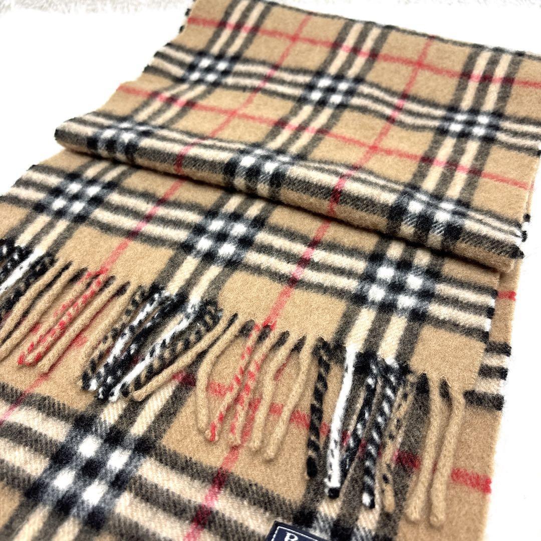 Burberry バーバリー ノバチェック カシミヤ100% マフラー