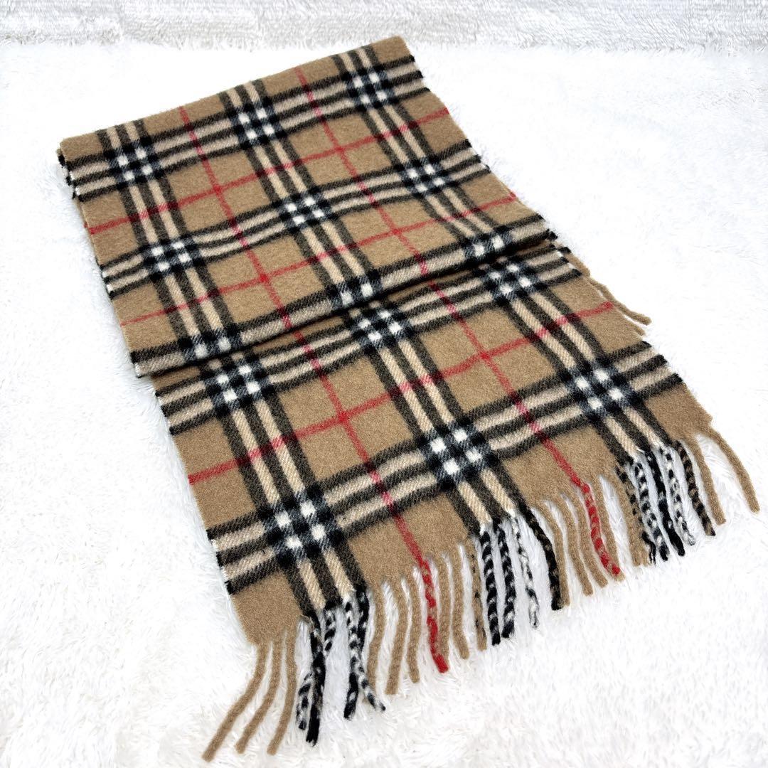 Burberry バーバリー ノバチェック カシミヤ100% マフラー