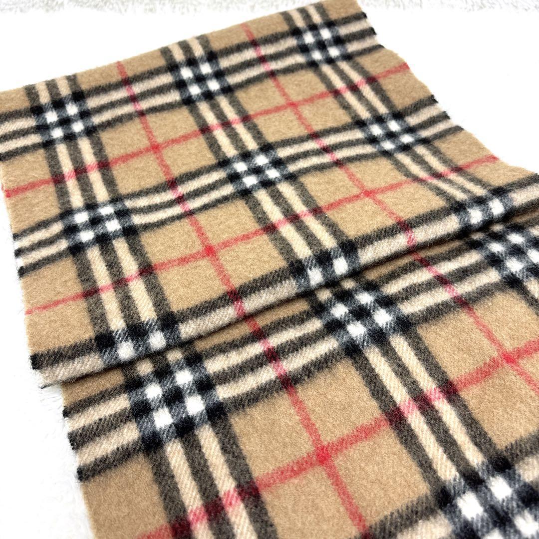 Burberry バーバリー ノバチェック カシミヤ100% マフラー