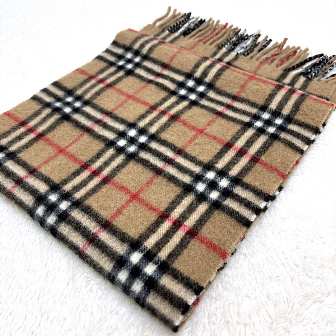 Burberry バーバリー ノバチェック カシミヤ100% マフラー