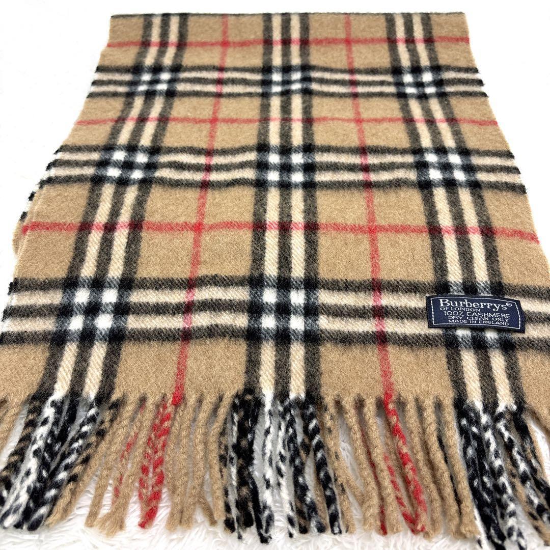 Burberry バーバリー ノバチェック カシミヤ100% マフラー
