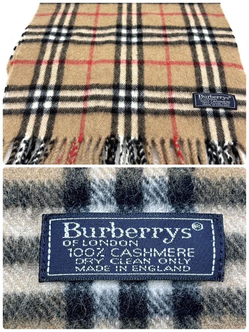 Burberry バーバリー ノバチェック カシミヤ100% マフラー