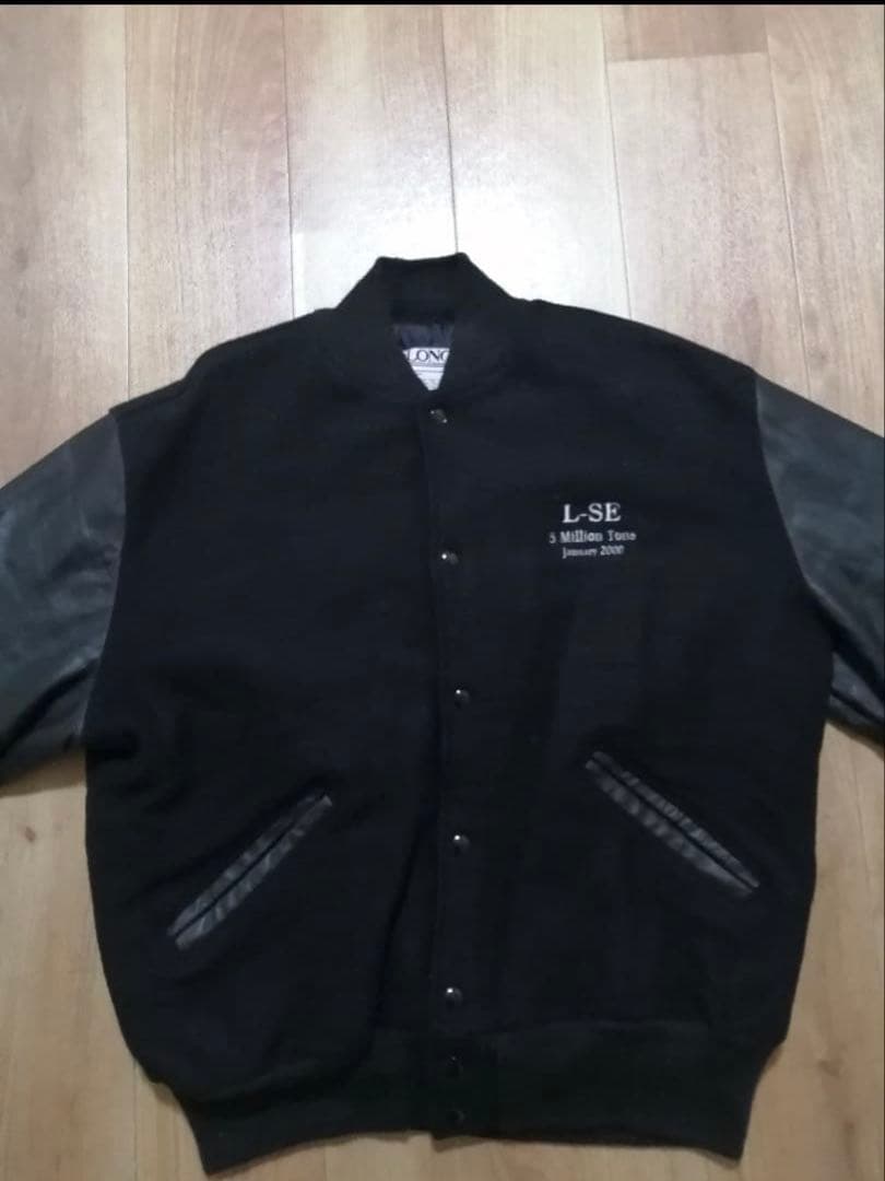 90sUSA製 DeLONG スタジャン レザージャケット 黒 XL