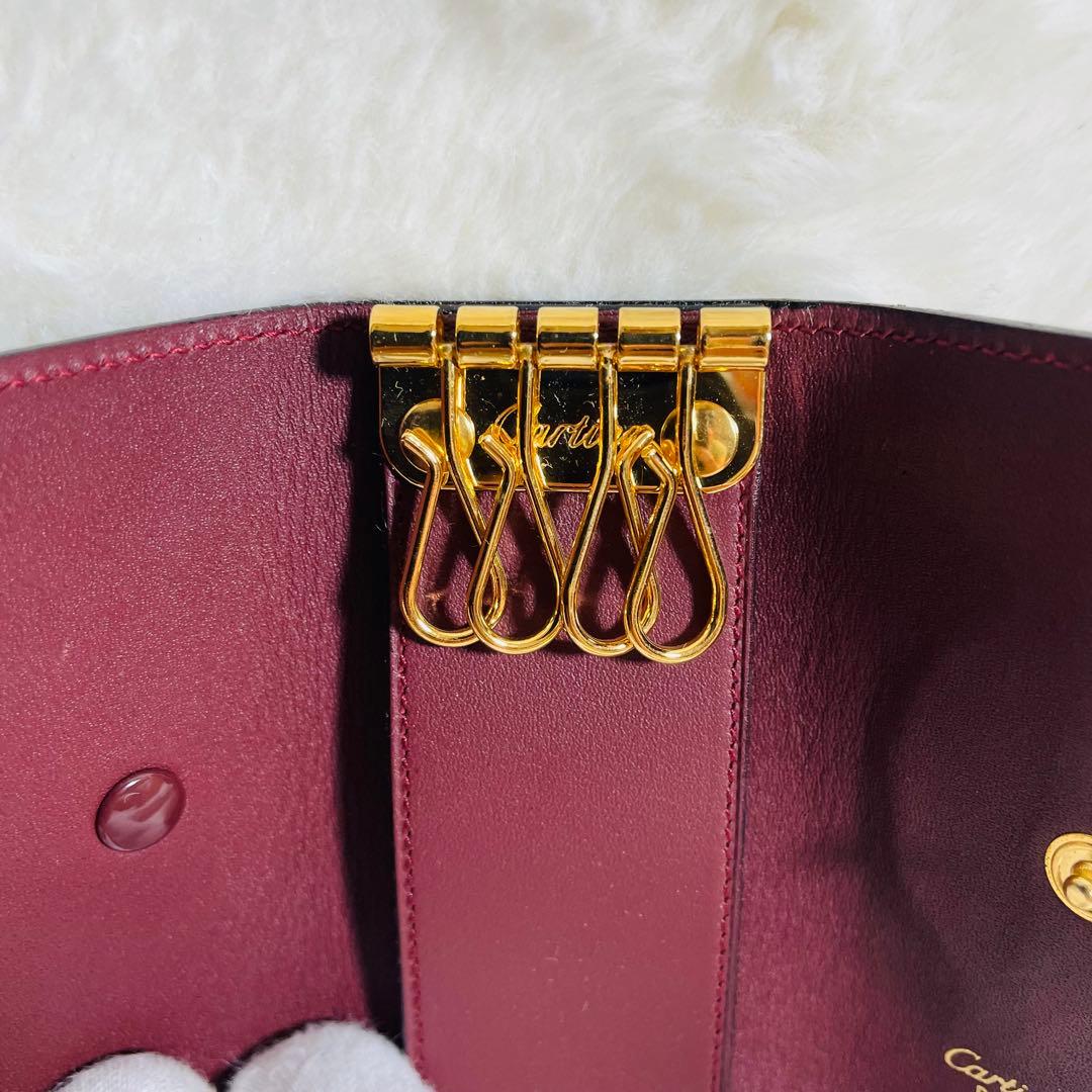 新品未使用 カルティエ マスト レザー 4連キーケース　おしゃれ