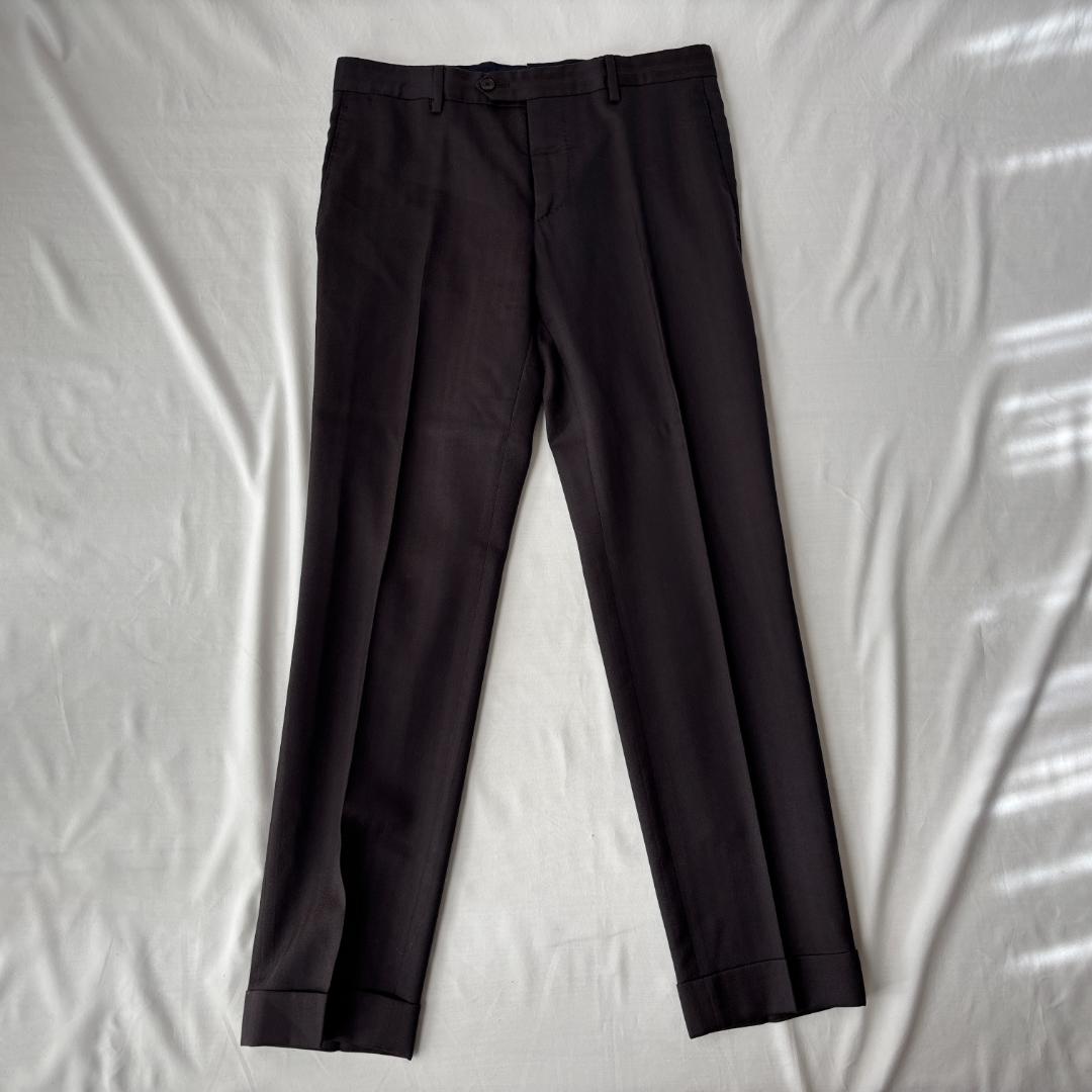 良品 ラルディーニ ダブルブレスト スーツ セットアップ ブラウン 46