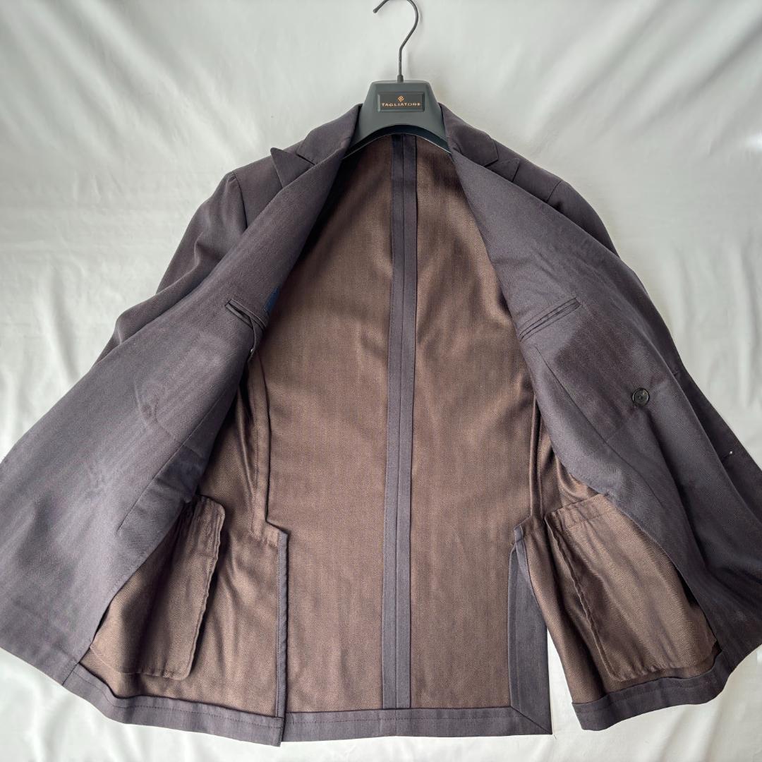 良品 ラルディーニ ダブルブレスト スーツ セットアップ ブラウン 46