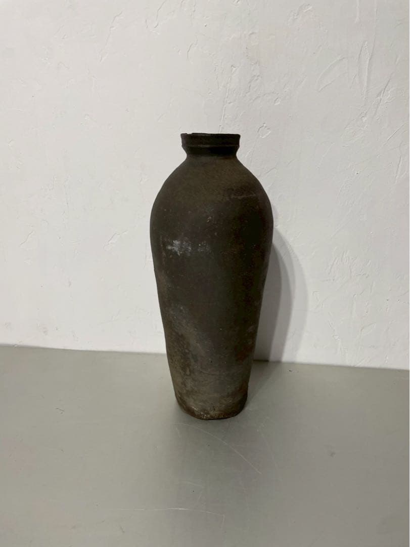 も須恵器 古陶磁 壺 花瓶 インテリア 時代物 朝鮮