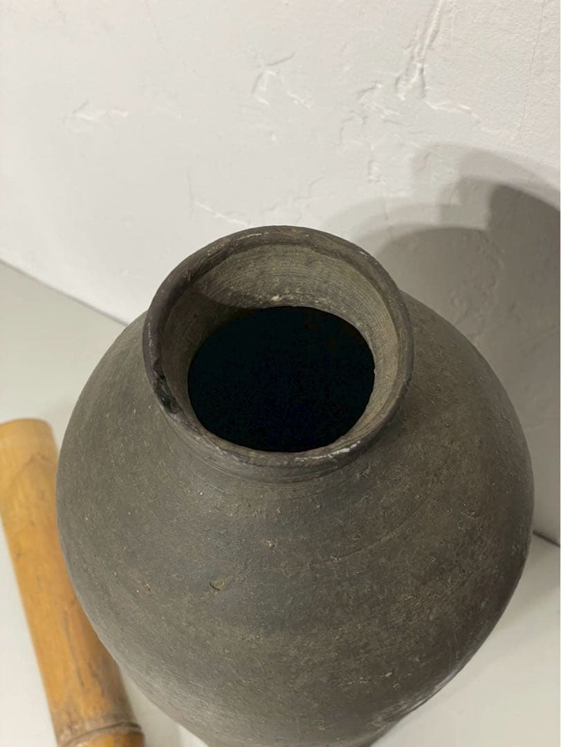 も須恵器 古陶磁 壺 花瓶 インテリア 時代物 朝鮮