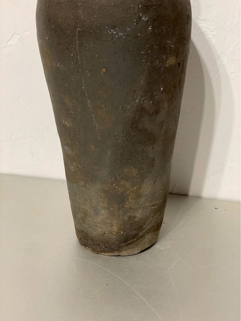 も須恵器 古陶磁 壺 花瓶 インテリア 時代物 朝鮮
