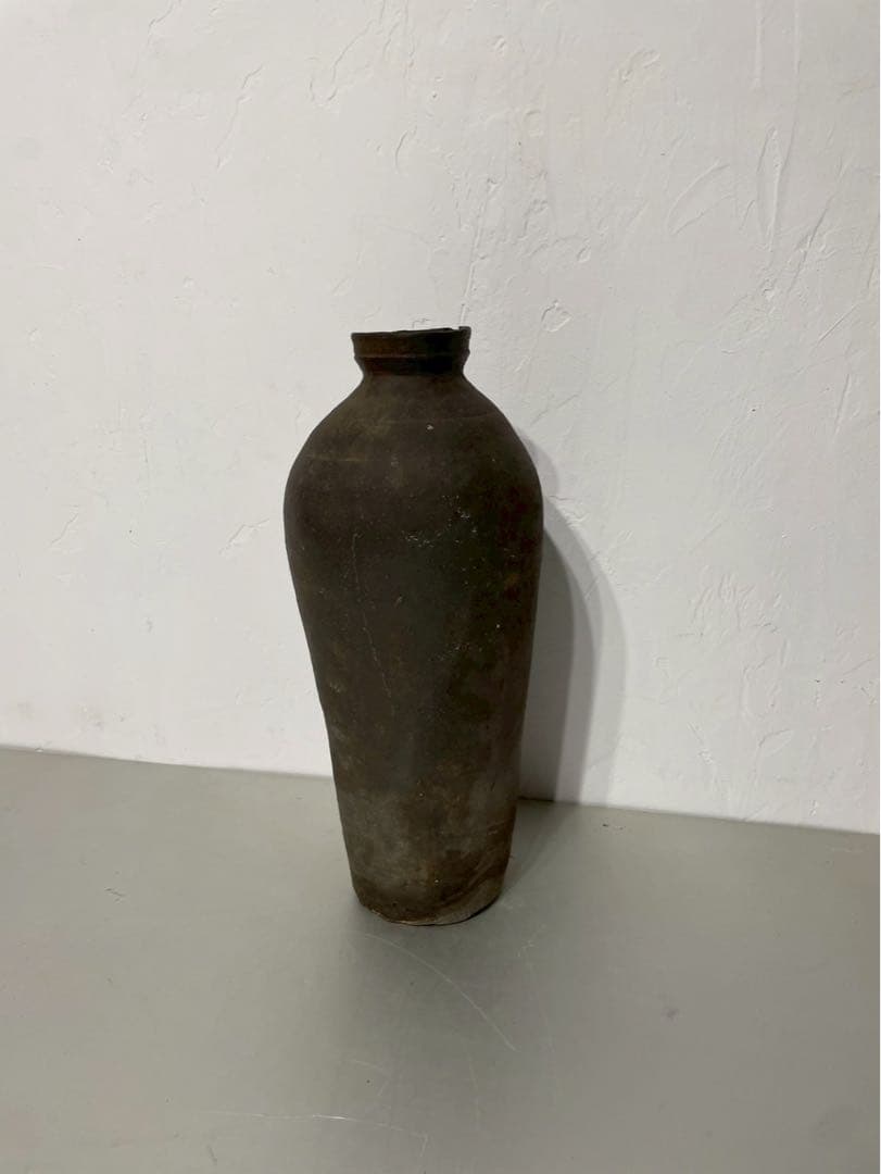 も須恵器 古陶磁 壺 花瓶 インテリア 時代物 朝鮮