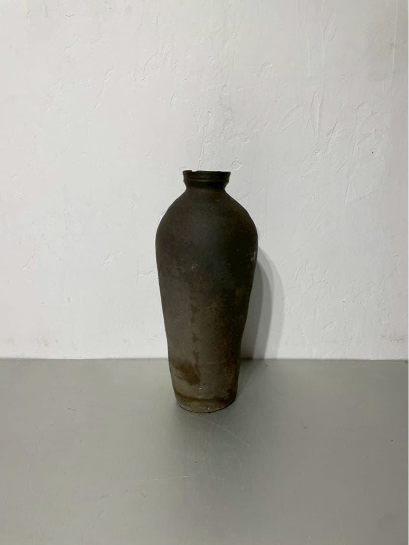 も須恵器 古陶磁 壺 花瓶 インテリア 時代物 朝鮮