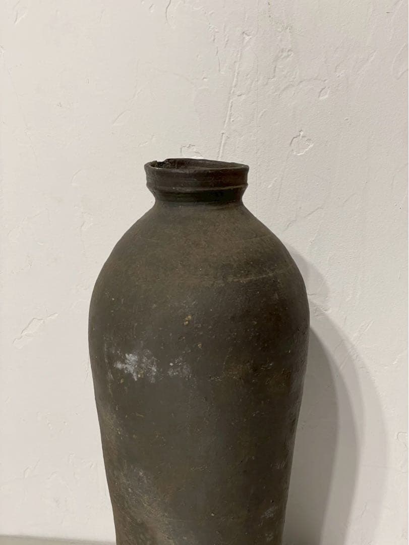も須恵器 古陶磁 壺 花瓶 インテリア 時代物 朝鮮