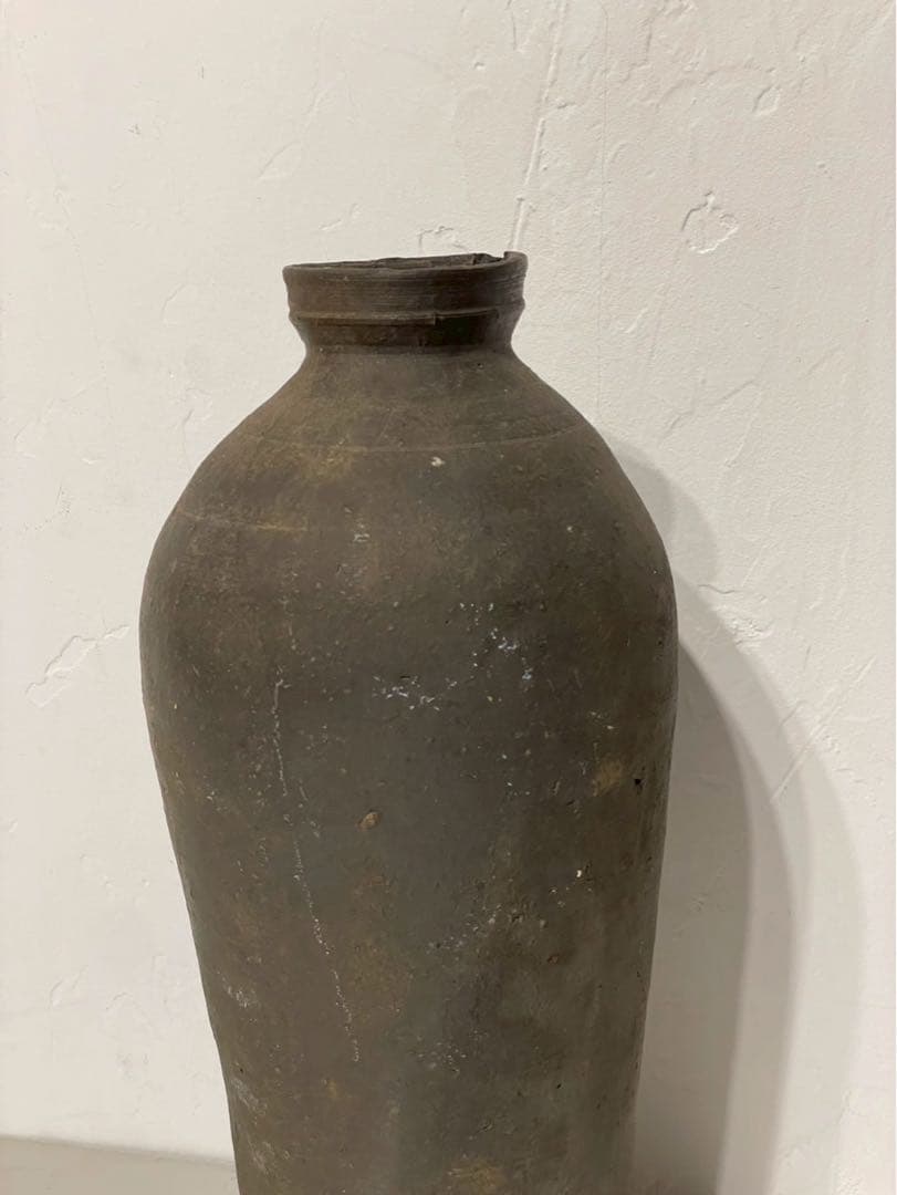 も須恵器 古陶磁 壺 花瓶 インテリア 時代物 朝鮮