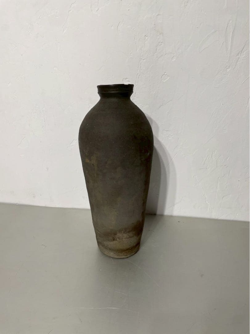 も須恵器 古陶磁 壺 花瓶 インテリア 時代物 朝鮮