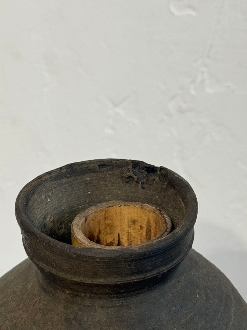 も須恵器 古陶磁 壺 花瓶 インテリア 時代物 朝鮮