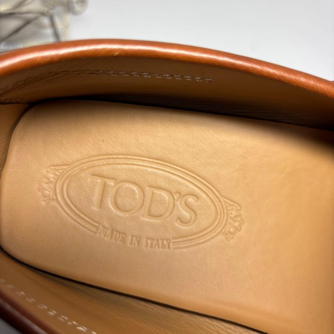 【美品】TOD’S トッズ ダブルT　ドライビングシューズ レザー ブラウン