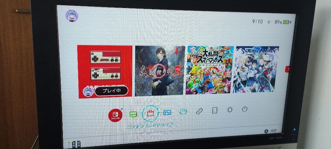 switch　本体のみジャンク品（画面割れ）　TV出力可
