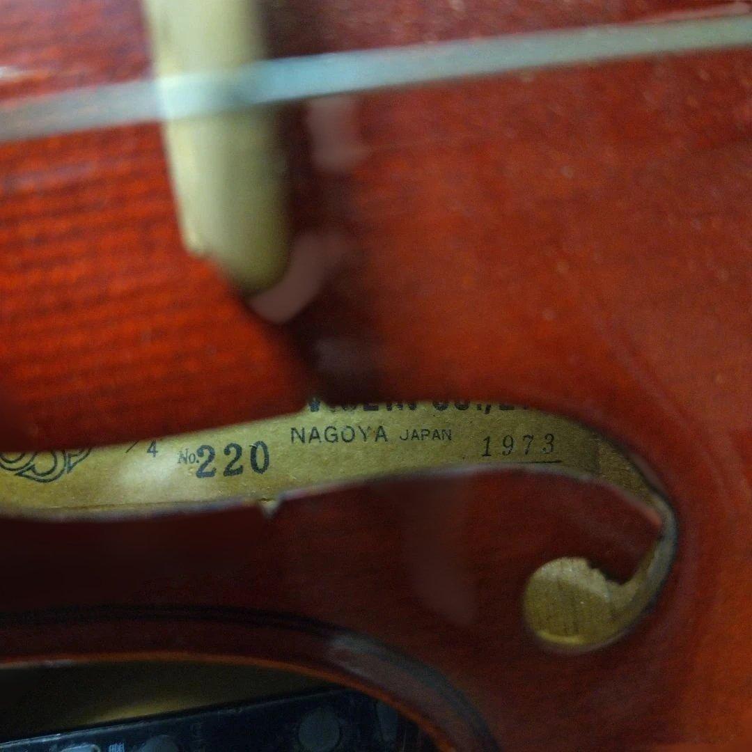 ♥お買い時♥4/4スズキバイオリン♥品番220♥美品♥弓ケ―ス松脂付き♥