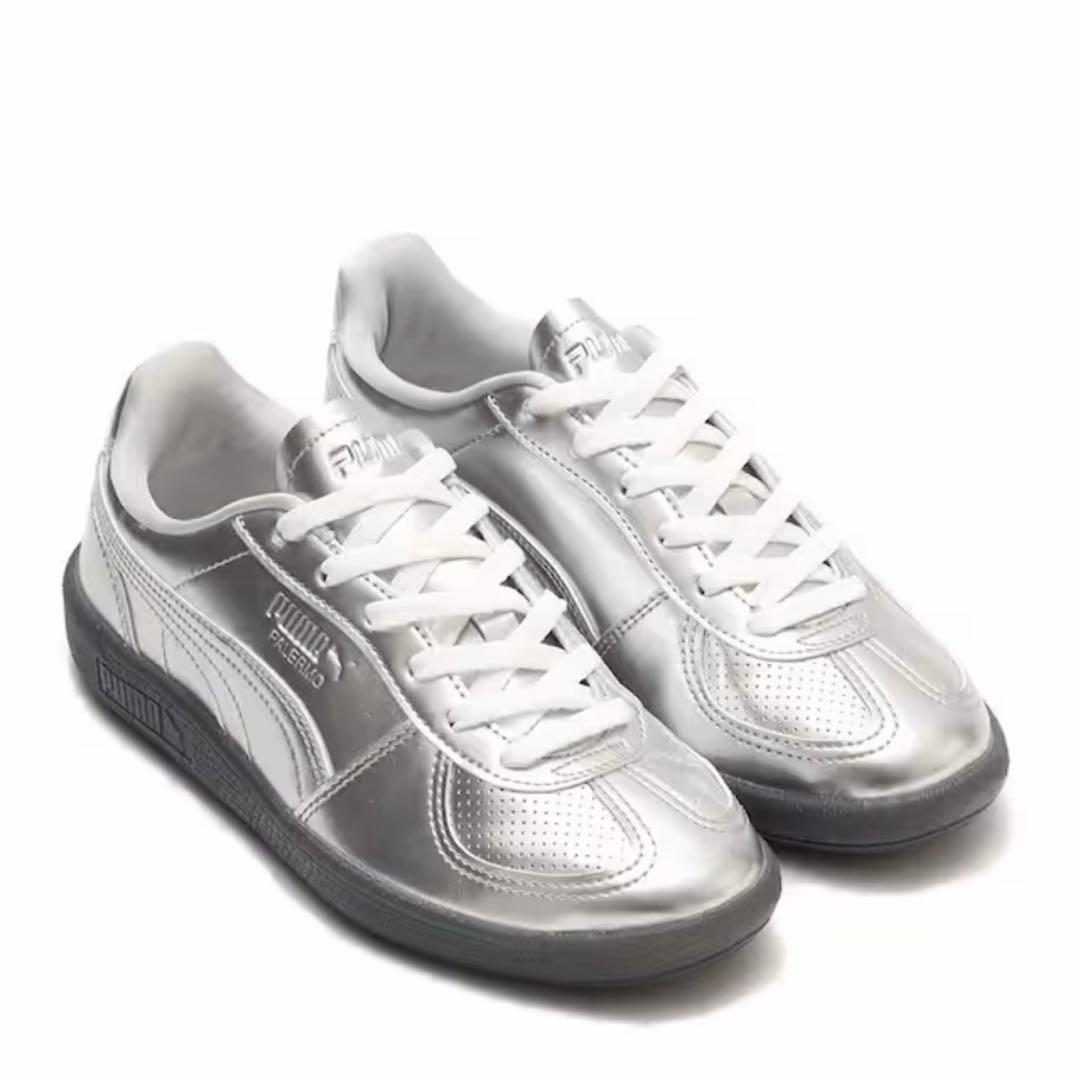 新品　PUMA PALERMO ASTRO ESCAPE SILVER 24.5