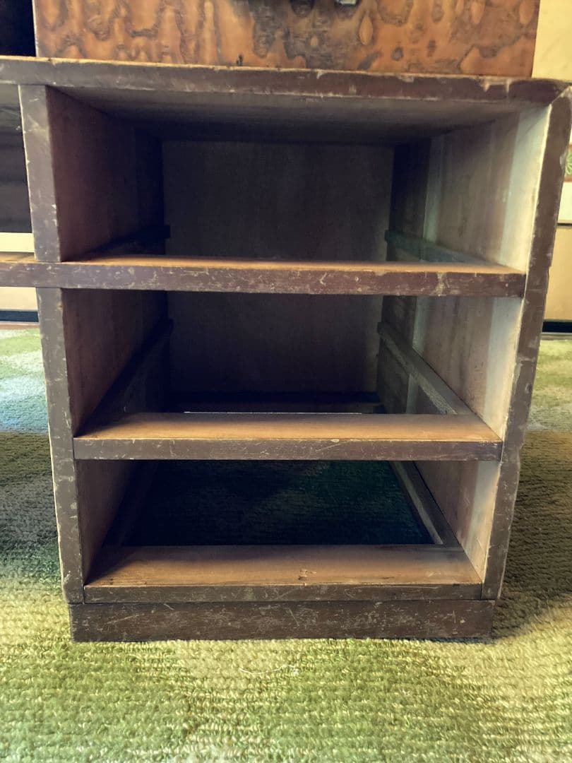 【送料込】文机 古家具 書斎机 昭和レトロ　アンティーク家具　机　レトロ