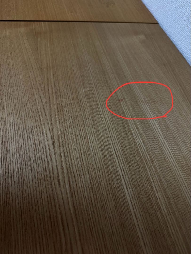 無印良品 タモ材 チェスト ６段 汚れあり