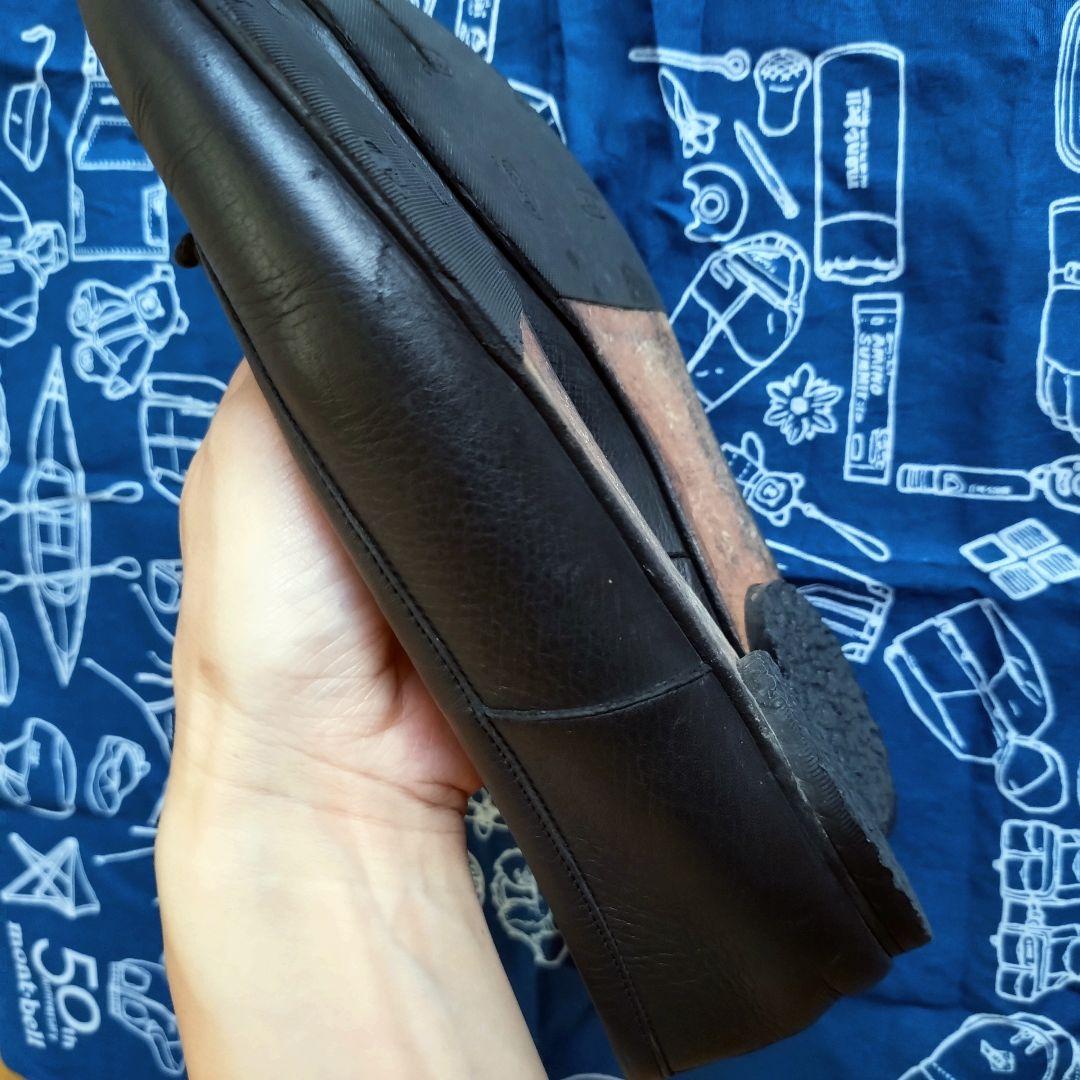 マルジェラ　36 足袋　タビ　バレエ　レザー　ブラック