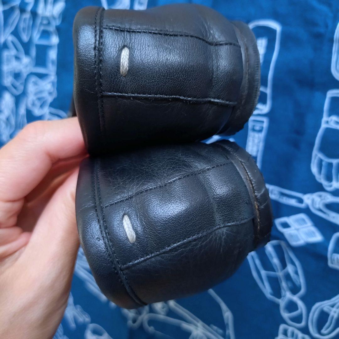 マルジェラ　36 足袋　タビ　バレエ　レザー　ブラック