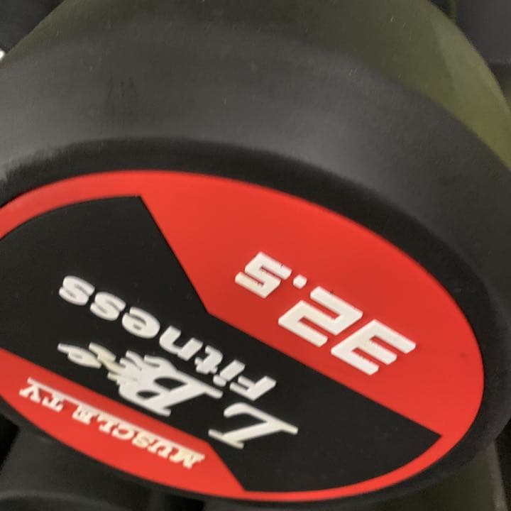 ラバーラウンドダンベル　2.5kg から25kg  6セット