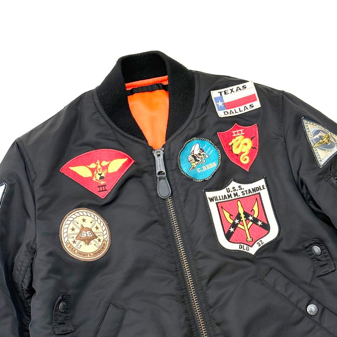 アヴィレックス MA-1 TOP GUN 限定 M ブラック