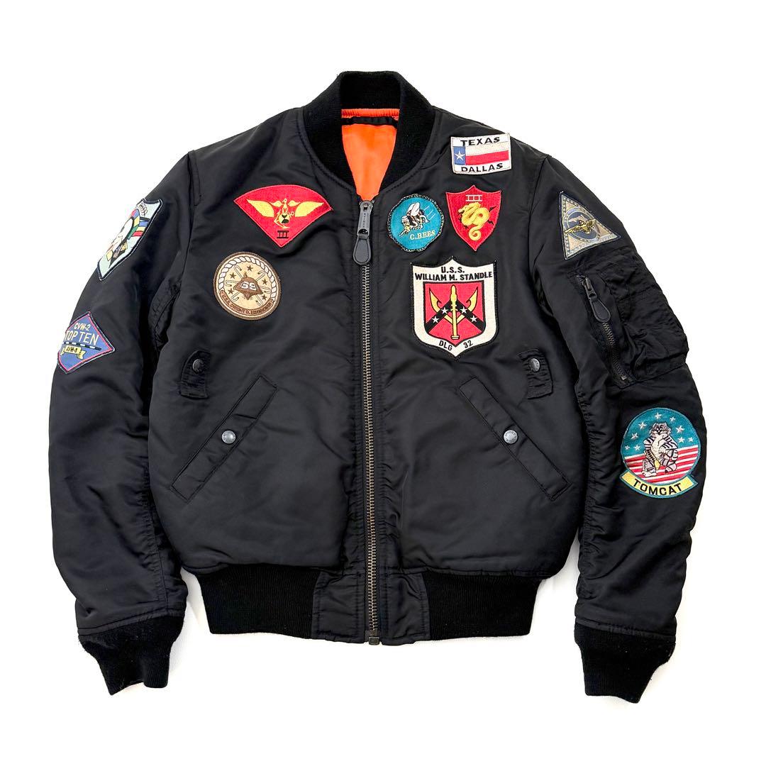 アヴィレックス MA-1 TOP GUN 限定 M ブラック