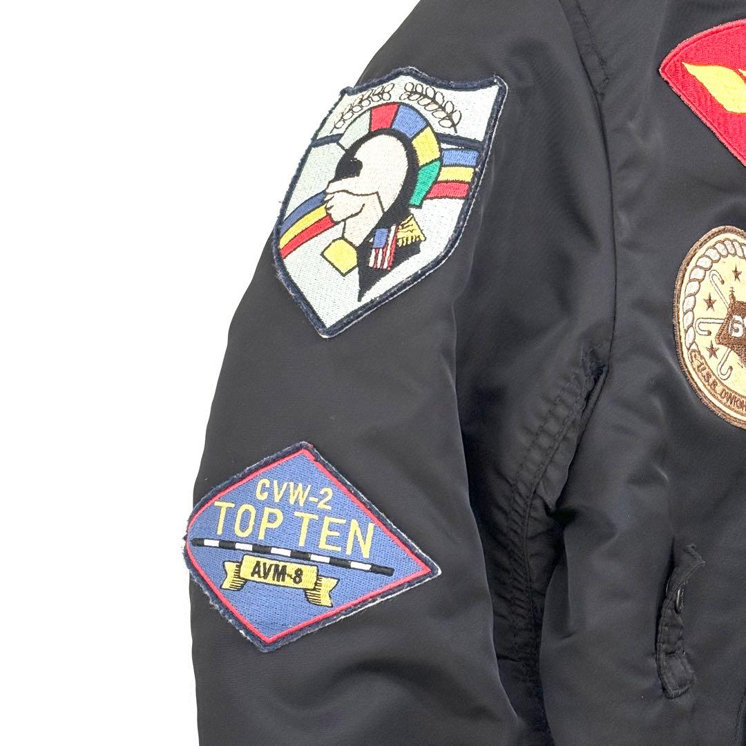 アヴィレックス MA-1 TOP GUN 限定 M ブラック