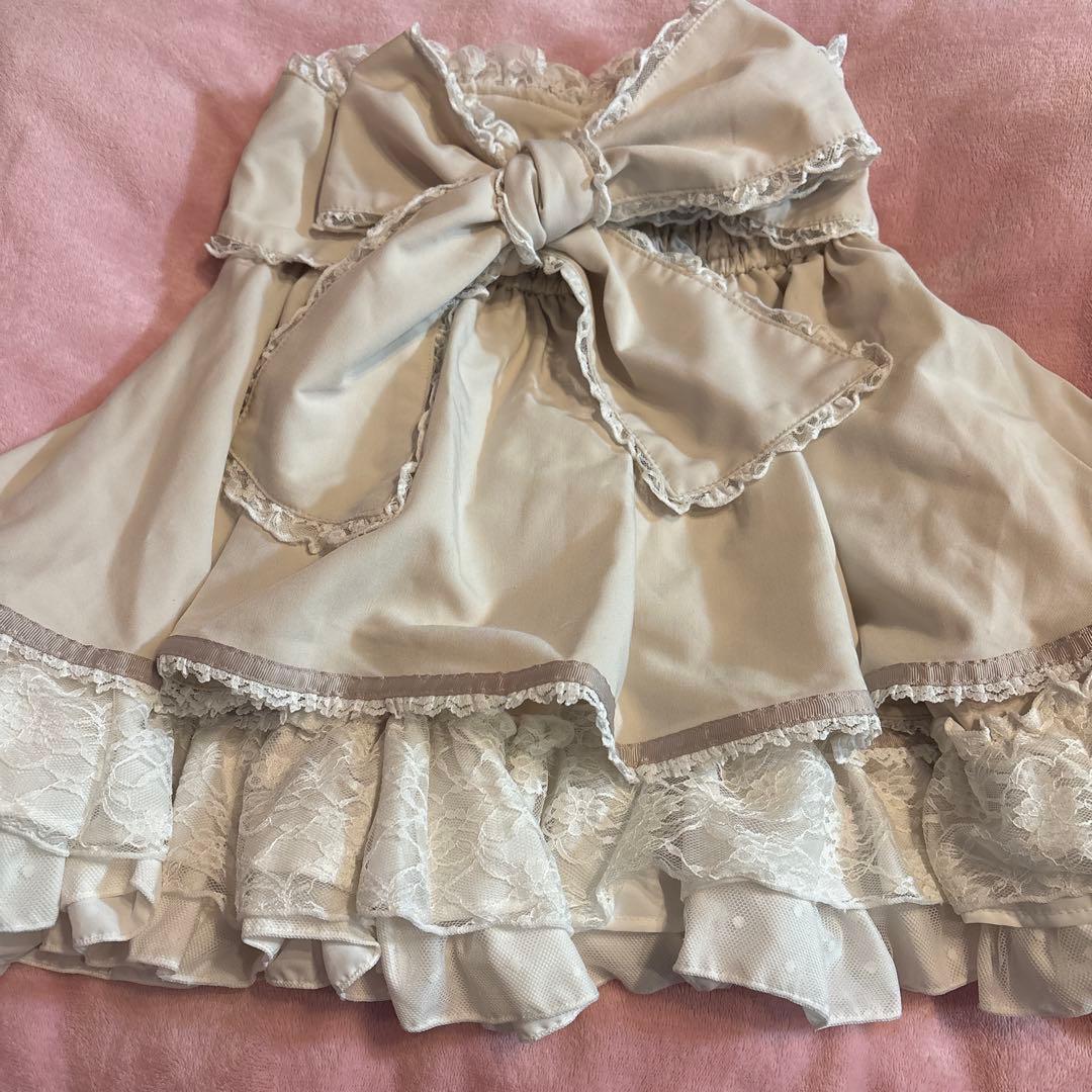 LIZLISA フロントカシュクールスカート ピンク