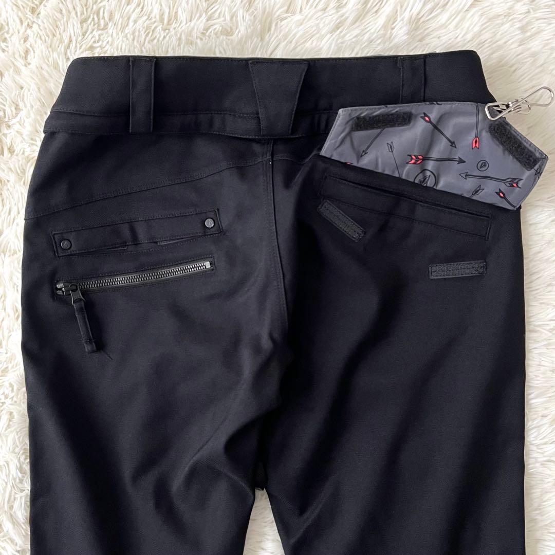 【美品】VOLCOM スノーボードウェア パンツ スリムストレッチ 黒 SP