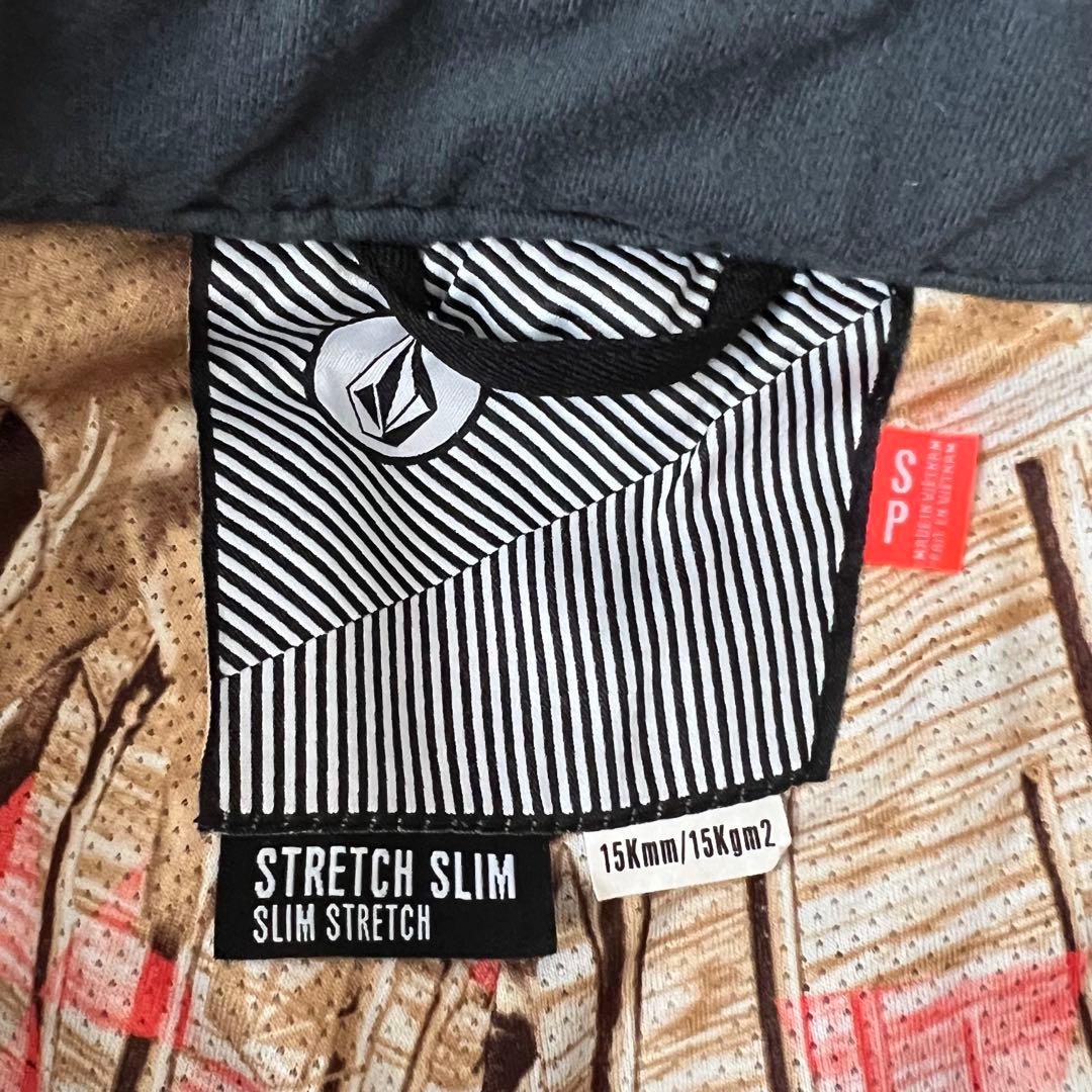 【美品】VOLCOM スノーボードウェア パンツ スリムストレッチ 黒 SP