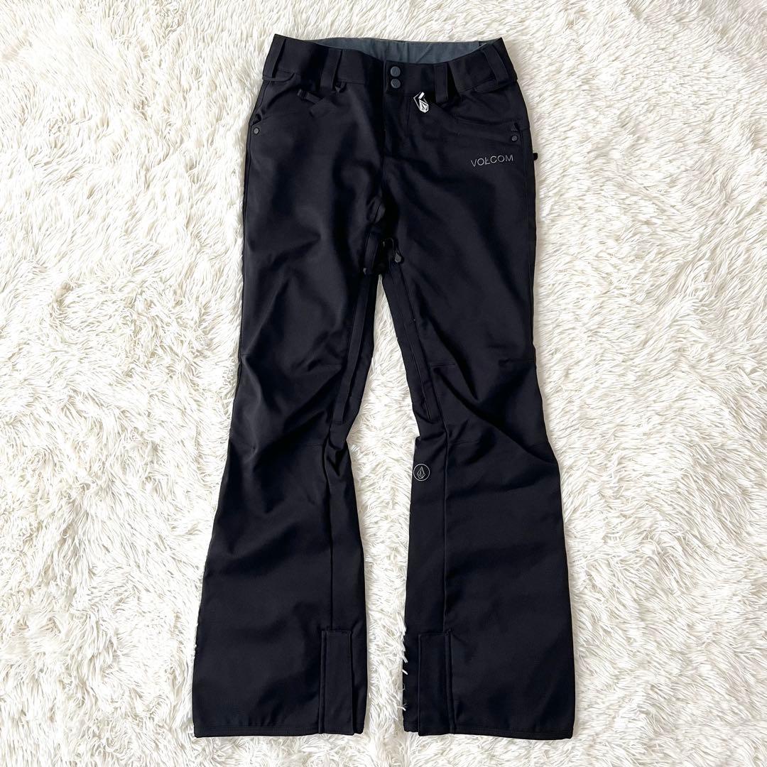 【美品】VOLCOM スノーボードウェア パンツ スリムストレッチ 黒 SP