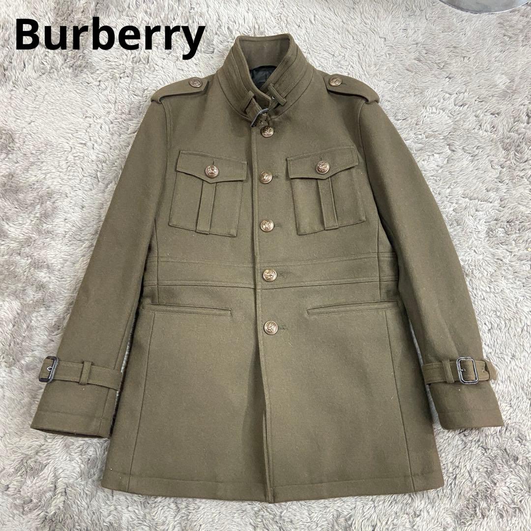 美品⭐️Burberry バーバリー　ブラックレーベル　ナポレオンコート　メンズ