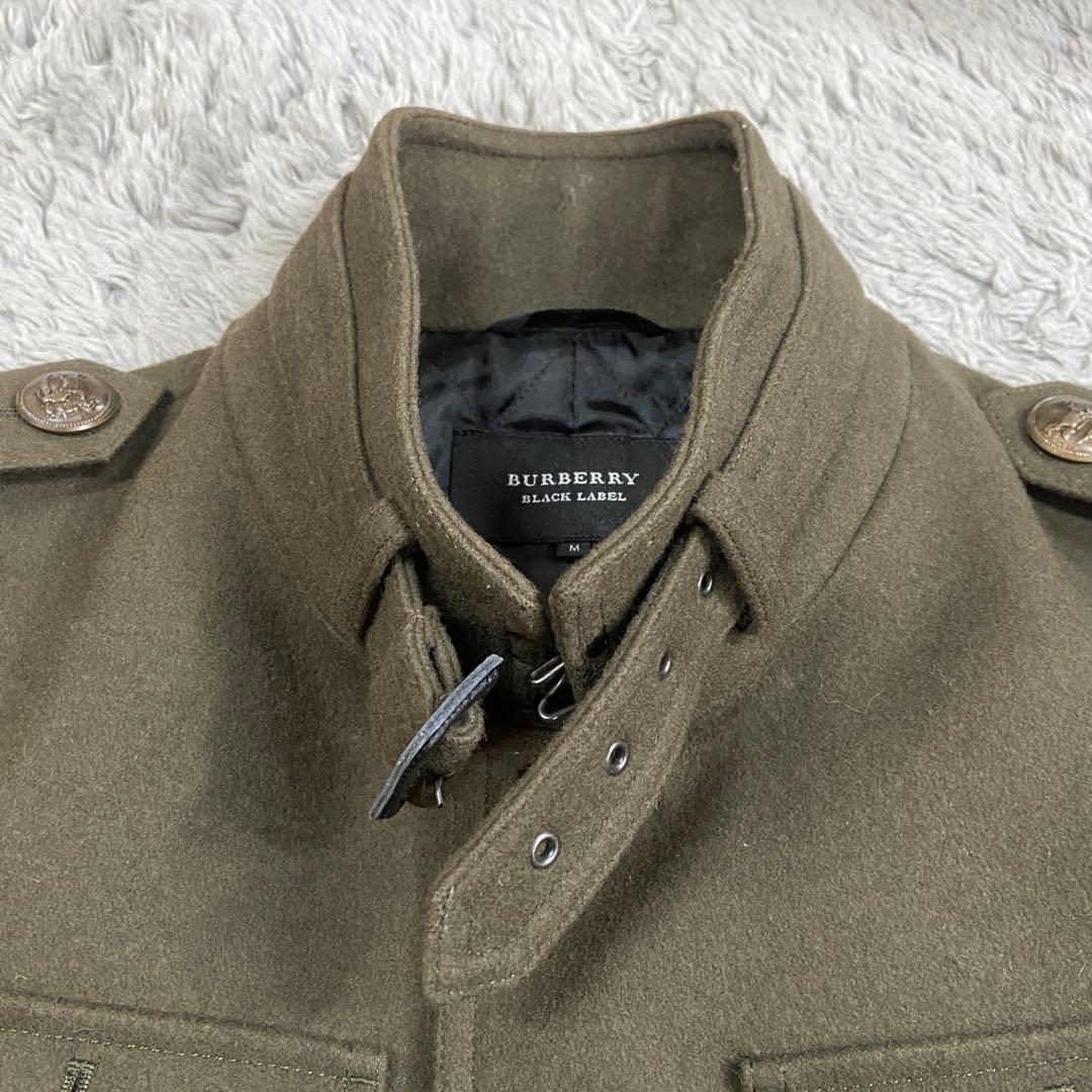 美品⭐️Burberry バーバリー　ブラックレーベル　ナポレオンコート　メンズ