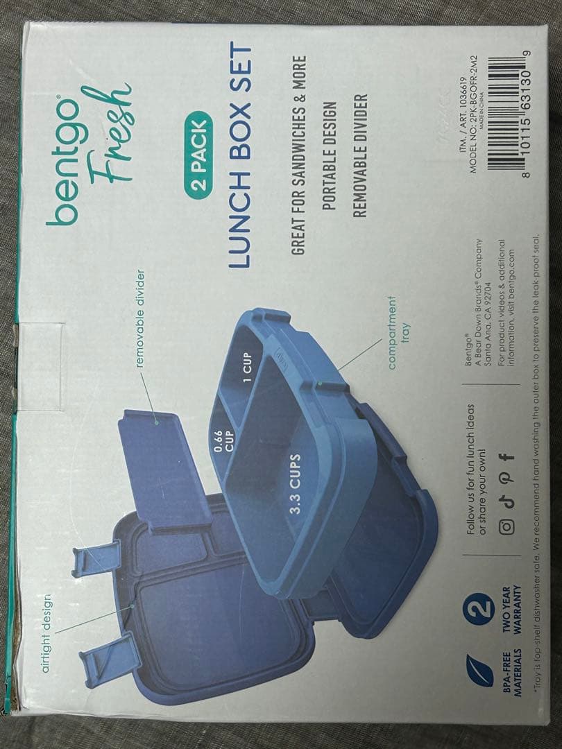 新品未開封　Bentgoランチボックス二個セット