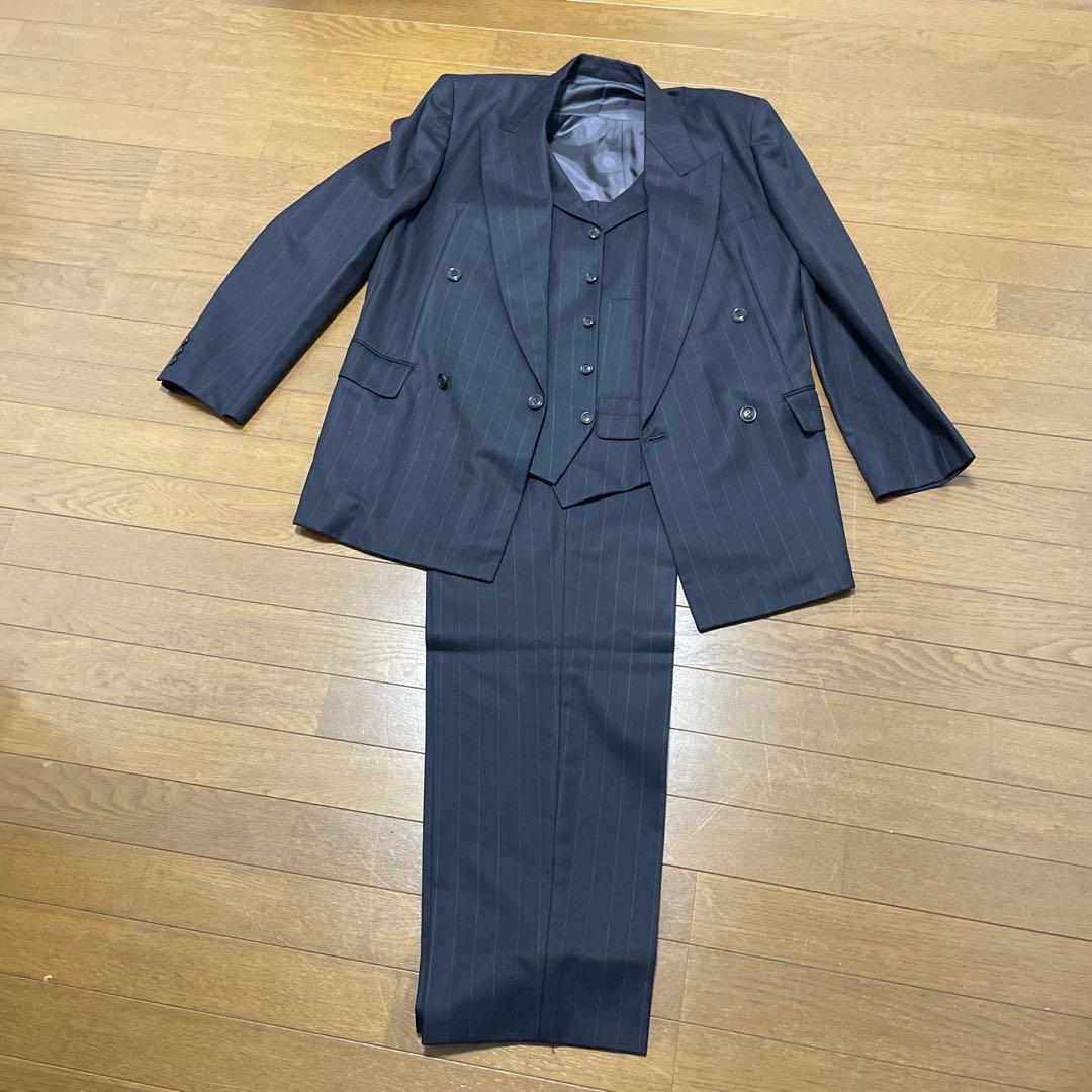 ちょんさま専用　MEN'S BIGI 3ピーススーツ　チャコールグレー