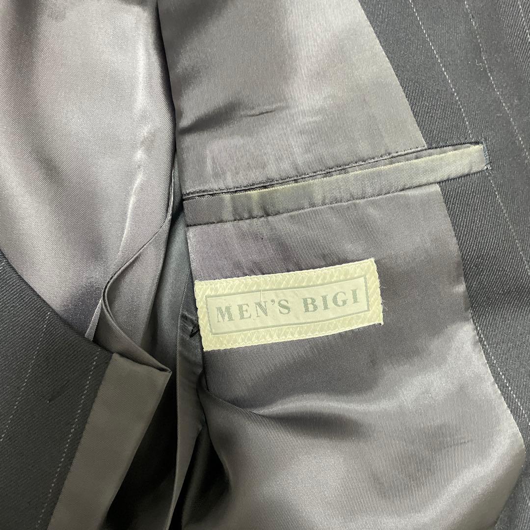 ちょんさま専用　MEN'S BIGI 3ピーススーツ　チャコールグレー