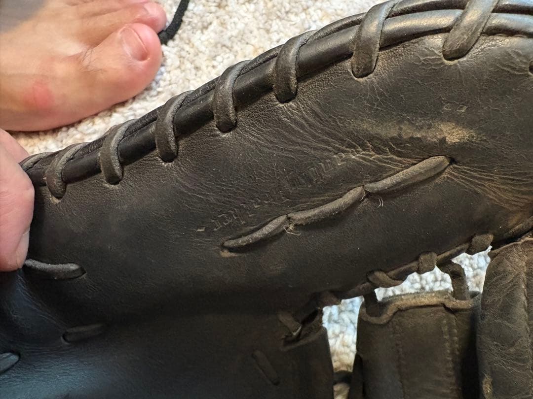 MizunoPro 硬式グローブ 黒 専用袋付き