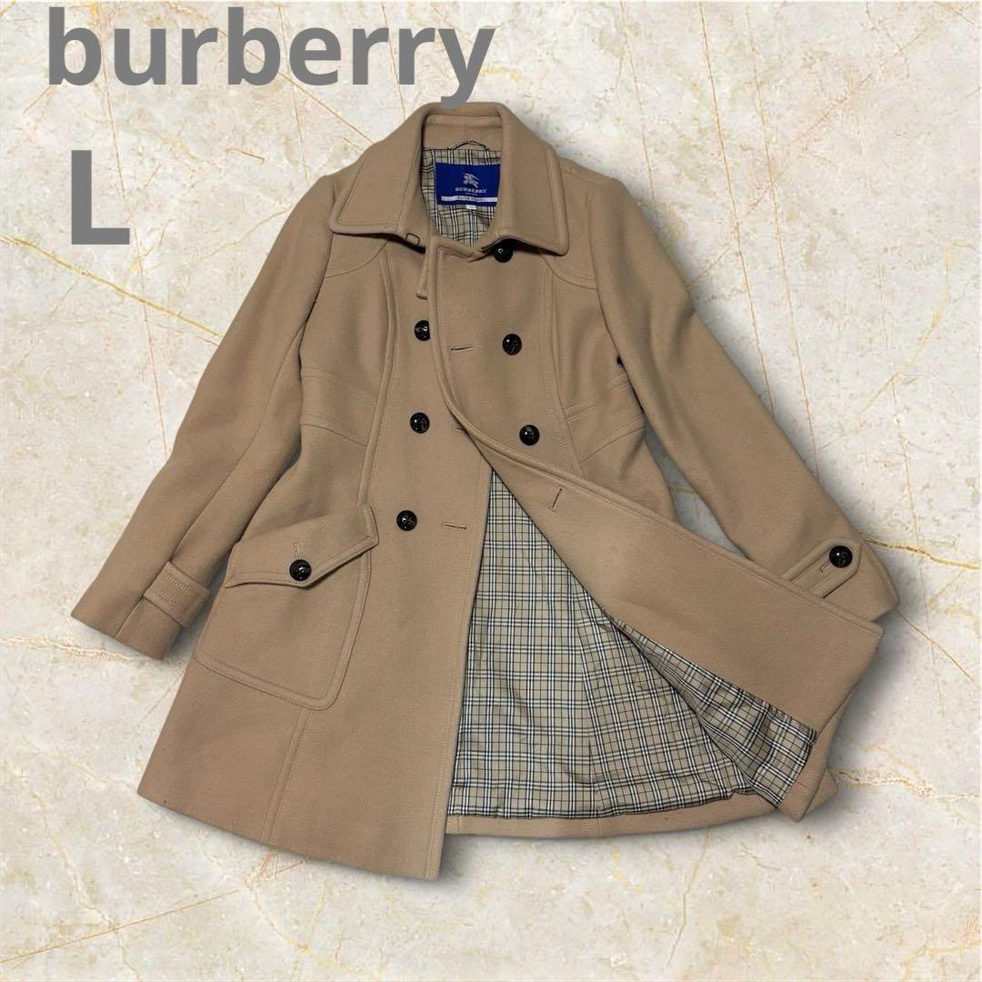 BURBERRY LONDON BLUE LAVEL ノバチェックコート 40