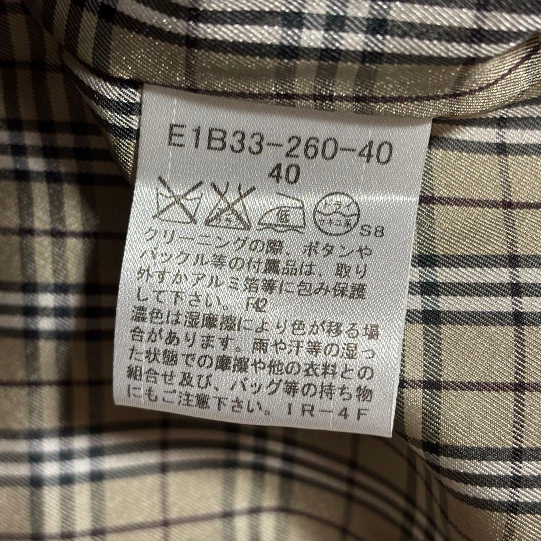 BURBERRY LONDON BLUE LAVEL ノバチェックコート 40