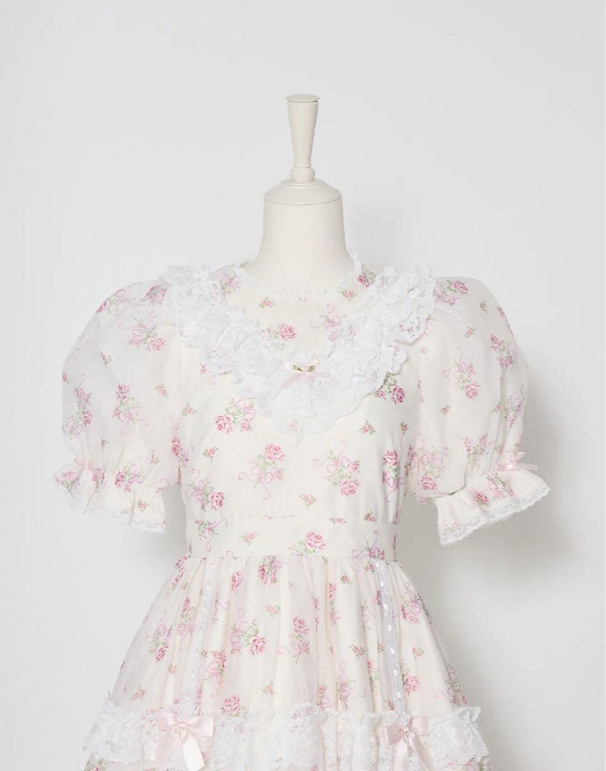 Ribbon rose garden onepiece／Fiorforte