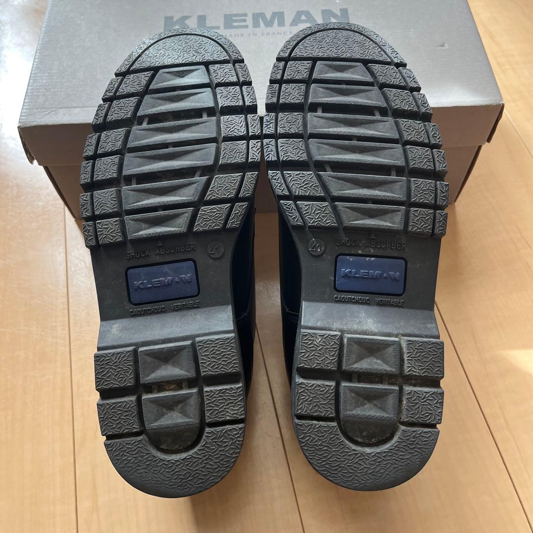 KLEMAN ブラック レースアップシューズ