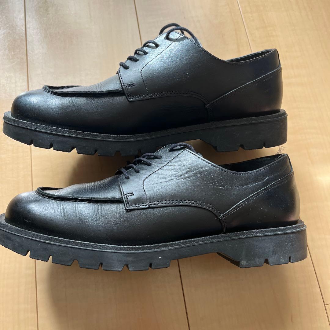 KLEMAN ブラック レースアップシューズ